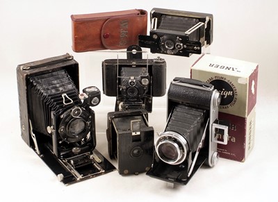 Lot 651 - Zeiss, Ensign & Other Folding Cameras.