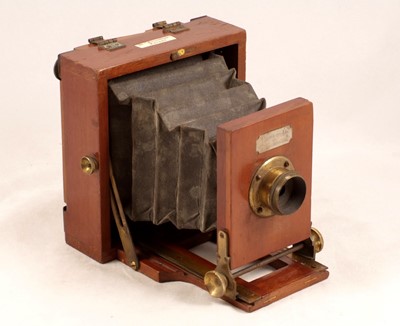 Lot 733 - Birmingham made Lancaster Le "Merveilloux" quarter plate camera