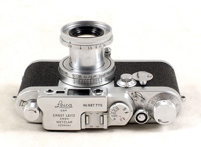 Lot 88 - Leica IIIG Rangefinder Camera with Collapsable Elmar Lens