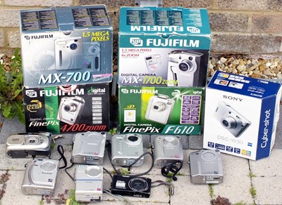 Lot 545 - Collection of Fuji & Other Compact Digital Cameras