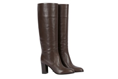 Lot 222 - Sergio Rossi Brown Long Boots
