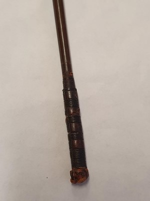 Lot 350 - λ A RHINOCEROS HORN WHIP.