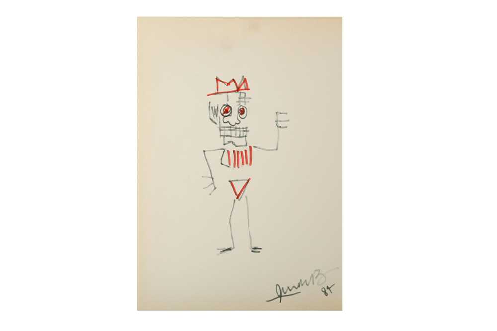 JeanMichel Basquiat King Pleasure  As early as high school JeanMichel  utilized sketchbooks for his nearconstant creative outflow Pictured here  is a sketchbook drawing done in 1977 at the age of 17