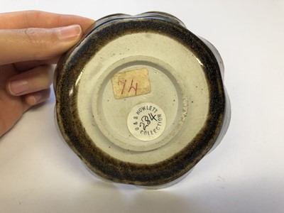 Lot 335 - A CHINESE OCTAGONAL LOBED DISH.