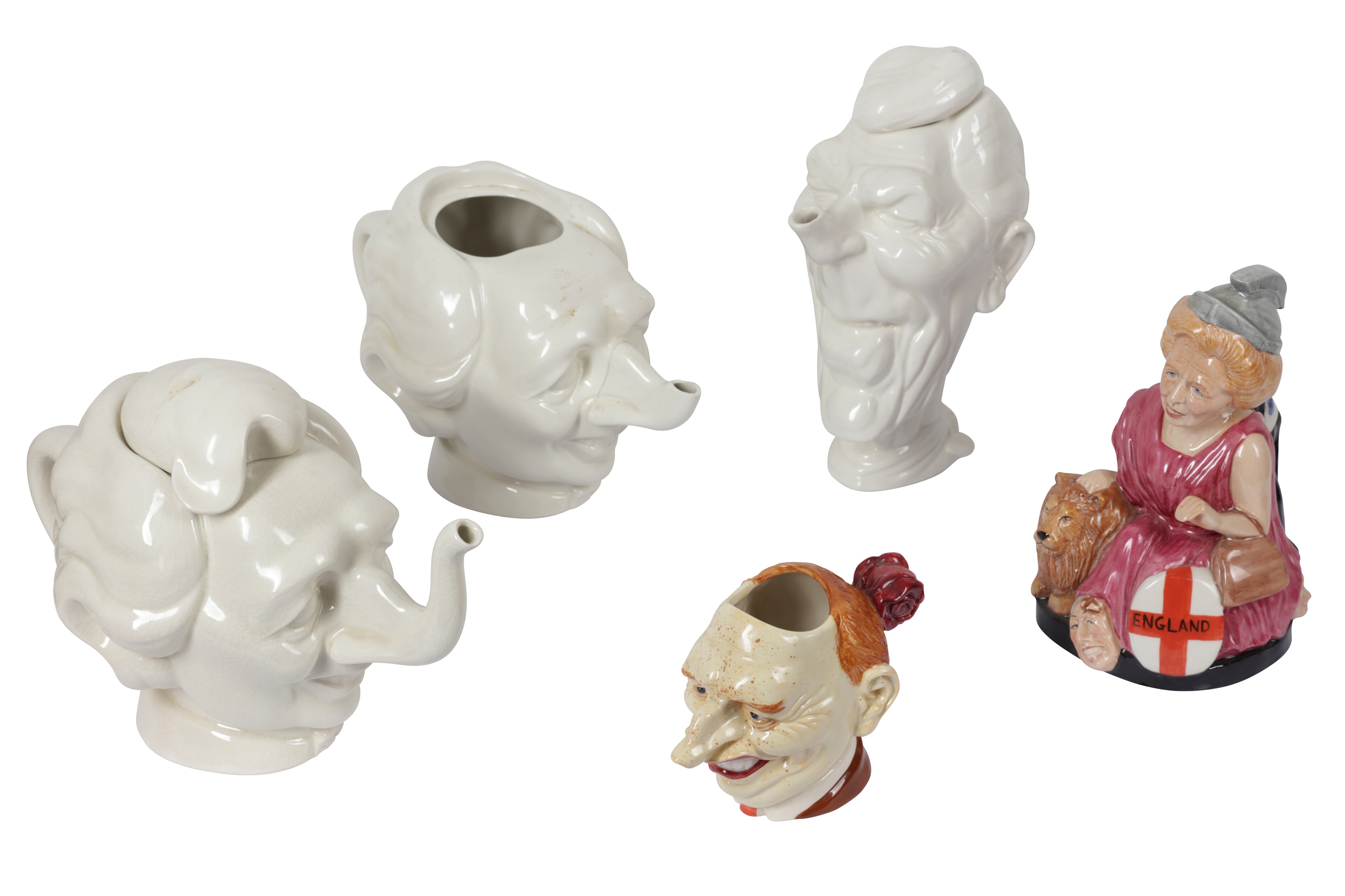 Lot 90 Six British Spitting Image Satirical