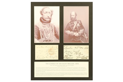 Lot 330 - Charge of the Light Brigade.- Lord Cardigan & Lord Bingham