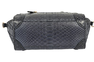 Lot 84 - Celine Blue Python Nano Luggage Bag