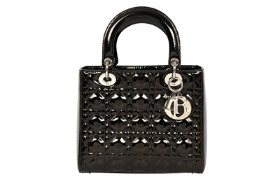 Lot 508 - Christian Dior Black Lady Dior Medium Bag