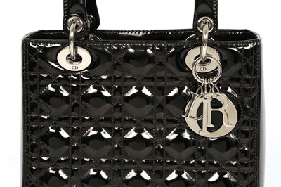Lot 508 - Christian Dior Black Lady Dior Medium Bag