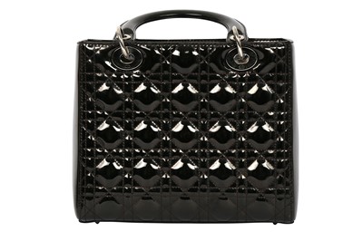 Lot 508 Christian Dior Black Lady Dior Medium Bag