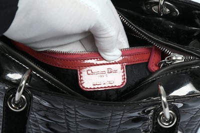 Lot 508 - Christian Dior Black Lady Dior Medium Bag