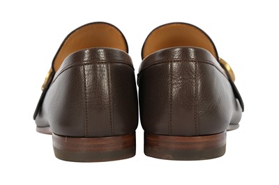 Lot 217 - Gucci Brown Donnie Snaffle Loafers - Size 41