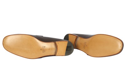 Lot 217 - Gucci Brown Donnie Snaffle Loafers - Size 41