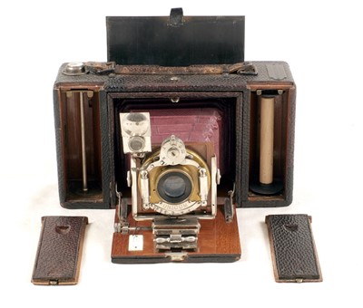 Lot 28 - A Rare Rietzschel Clack Combined Roll Film/Plate Camera