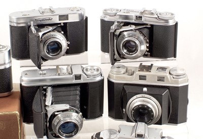 Lot 650 - Voigtlander Perkeo II and other Collectors Cameras