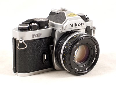 Lot 436 - Chrome Nikon FM2n with Nikkor 50mm f1.8 Lens