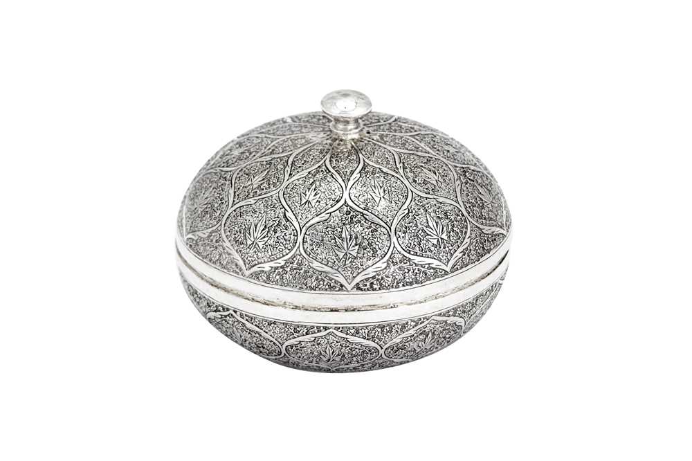 Lot 110 - An early 20th century Anglo – Indian unmarked silver power bowl, Kashmir circa 1920