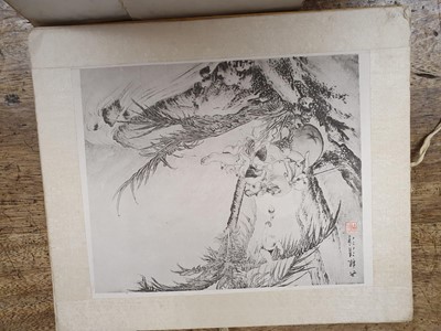 Lot 732 - A CHINESE ALBUM OF PRINTS.