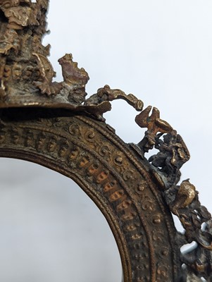 Lot 570 - A RARE NEPALESE CAST COPPER BRAHMAN'S PRIEST'S  BRACELET