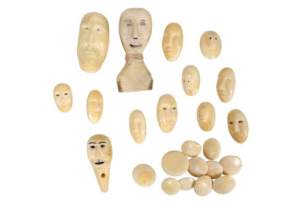 Lot 50 - A COLLECTION OF 20TH CENTURY INUIT MARINE IVORY PIECES
