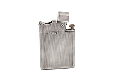Lot 26 - A George VI sterling silver lighter, London 1947 by Asprey and Co