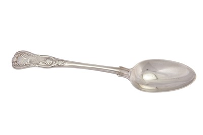 Lot 290 - A George III sterling silver tablespoon, London 1819 by Paul Storr (1771-1844, first reg. 12th Jan 1793)