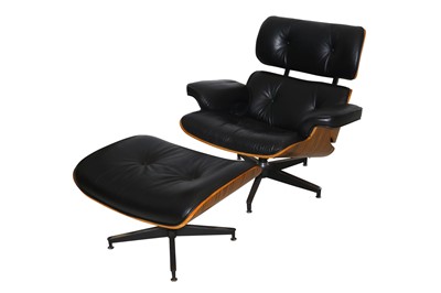 Lot 200 - AFTER CHARLES AND RAY EAMES, AMERICA: a lounge chair and ottoman