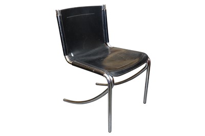 Lot 276 - UNKNOWN: A single chromed tubular steel desk chair