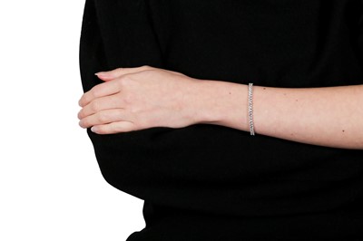 Lot 1297 - A diamond bracelet