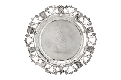 Lot 267 - A late 20th century Greek or Cypriot silver charger, circa 1970