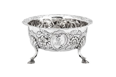 Lot 421 - A George III Irish sterling silver sugar bowl, Dublin circa 1780 by I.W probably John West (active 1754-1806)