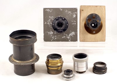 Lot 680 - Small Collection of Lenses, inc H D Taylor Cooke Lens.