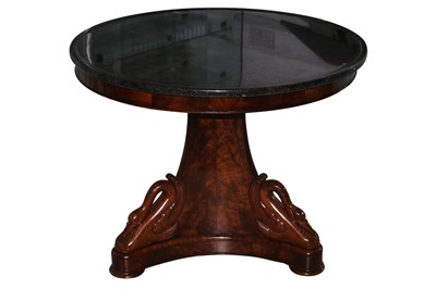 Lot 533 - A CHARLES X FRENCH MAHOGANY GUERIDON TABLE, 19TH CENTURY