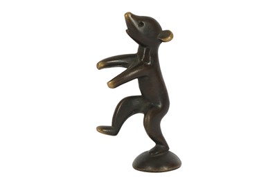 Lot 417 - A bronze model of a dancing bear, in the style of Hagenauer