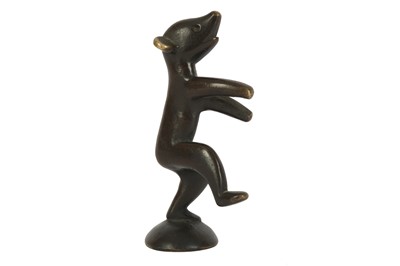 Lot 39 - A BRONZE MODEL OF A DANCING BEAR, IN THE STYLE OF HAGENAUER