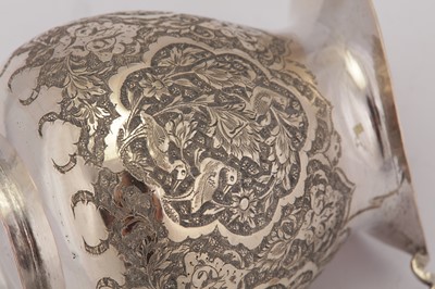 Lot 219 - A mid-20th century Iranian (Persian) silver milk jug, Isfahan circa 1940