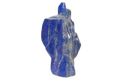 Lot 295 - AN EXTREMELY LARGE SOLID LAPIS LAZULI FREE FORM SPECIMEN