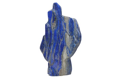 Lot 30 - AN EXTREMELY LARGE SOLID LAPIS LAZULI FREE FORM SPECIMEN