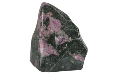 Lot 36 - A SOLID RUBY ZOISITE FREE FORM SPECIMEN