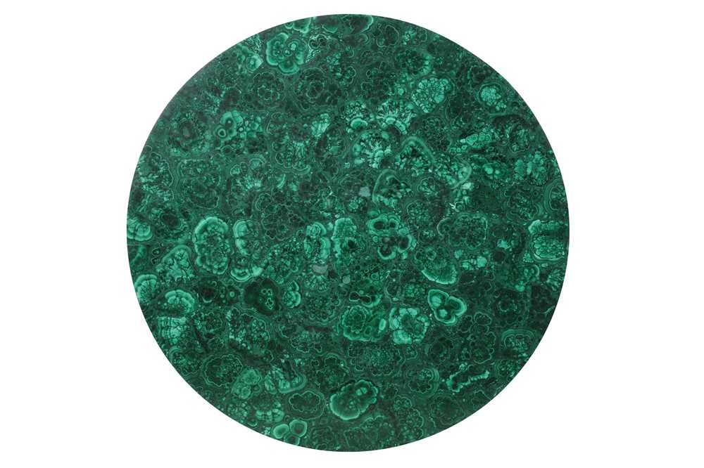 Lot 145 - A MODERN MALACHITE VENEERED TABLE TOP