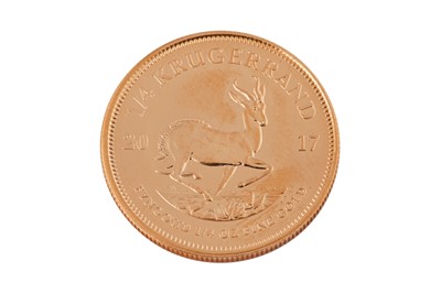 Lot 239 - A South African 1/4oz fine gold Krugerrand dated 2017