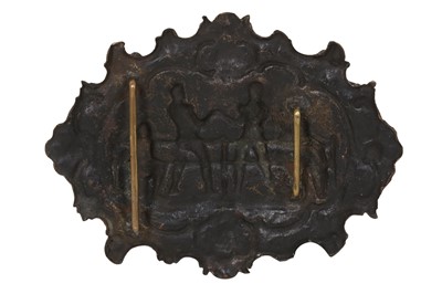 Lot 96 - A LATE 19TH CENTURY ENGLISH BRASS BOXING BUCKLE