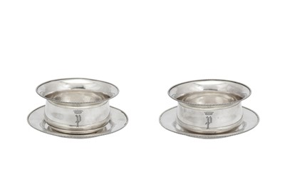 Lot 273 - A pair of early 20th century American sterling silver finger bowls on stands, Wallingford, Connecticut, circa 1910 by R. Wallace & Co
