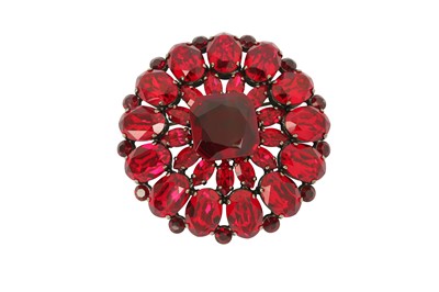 Lot 1217 - Dolce and Gabbana Ruby Crystal Brooch