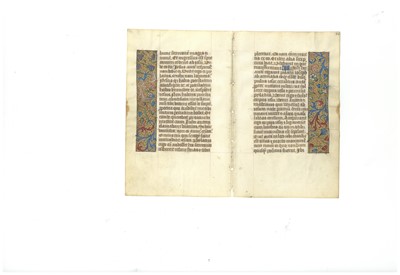 Lot 357 - Medieval Manuscript Leaves.