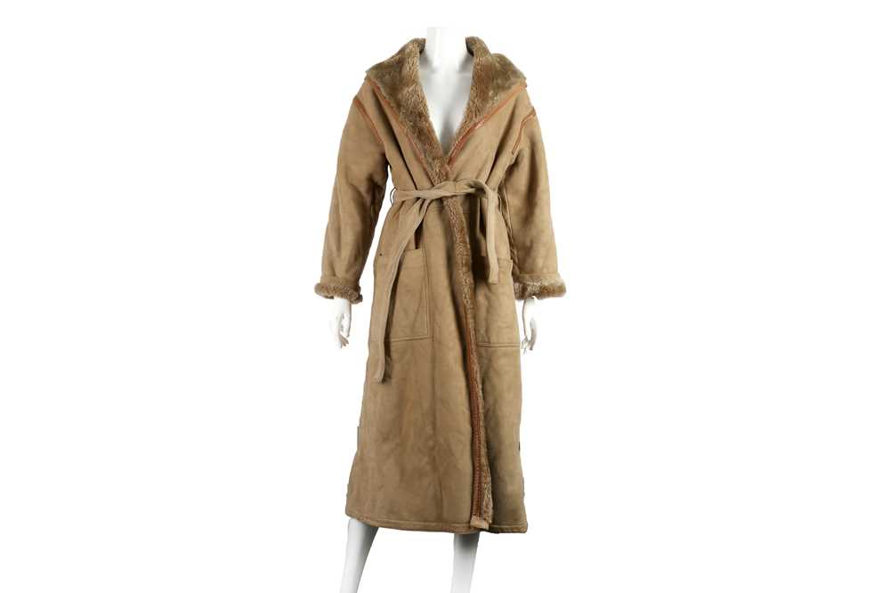 Lot 237 - Loewe Beige Lamb Shearling Coat - Size 42