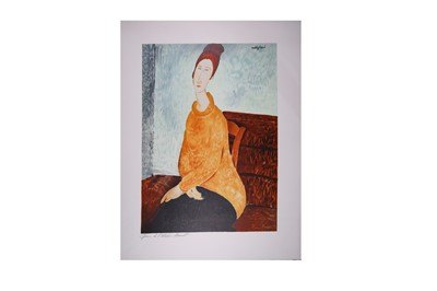 Lot 555 - Modigliani (Amedeo) Blue Eyes (Portrait of Madame Jeanne Hébuterne)