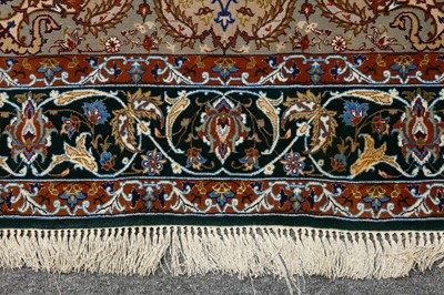 Lot 23 - AN EXTREMELY FINE PART SILK ISFAHAN RUG, CENTRAL PERSIA