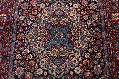 Lot 13 - AN UNUSUAL FINE MESHED RUG, NORTH-EAST PERSIA