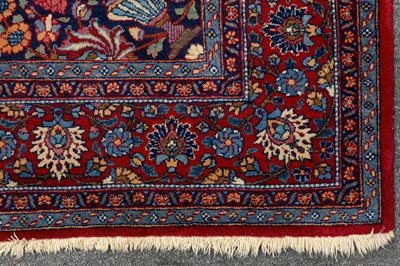 Lot 13 - AN UNUSUAL FINE MESHED RUG, NORTH-EAST PERSIA